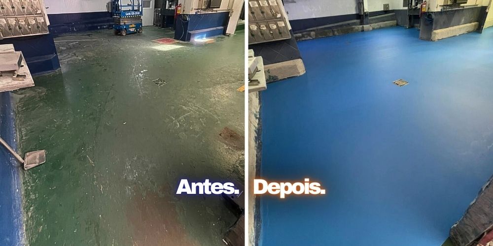 Piso Restaurado e revestido